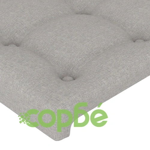 Рамка за легло без матрак, светлосив, 140x190 см, плат ➤ топ цена ➤ sorbe.bg