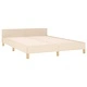 Рамка за легло без матрак, кремава, 140x190 см, плат