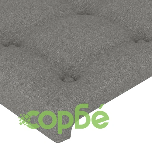 Рамка за легло без матрак, тъмносива, 160x200 см, плат ➤ топ цена ➤ sorbe.bg