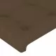 Рамка за легло с табла, тъмнокафява, 180x200 см, плат