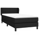 Боксспринг легло с матрак, черно, 80x200 см, плат