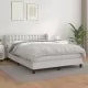 Боксспринг легло с матрак, бяло, 140x200 см, изкуствена кожа