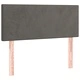 Боксспринг легло с матрак, тъмносив, 90x190 см, кадифе