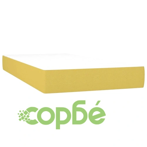 Боксспринг легло с матрак, зелена, 90x200 см, плат ➤ топ цена ➤ sorbe.bg