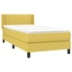 Боксспринг легло с матрак, зелена, 80x200 см, плат