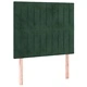 Боксспринг легло с матрак, тъмнозелена, 90x190 см, кадифе
