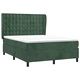 Боксспринг легло с матрак, зелена, 140x190 см, кадифе