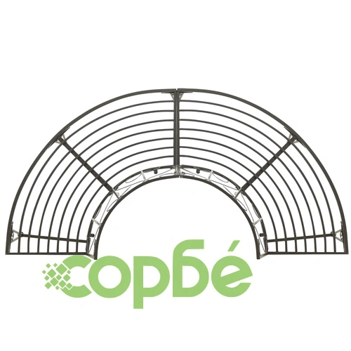 Градинска полукръгла пейка за около дърво, 160 см, стомана ➤ топ цена ➤ sorbe.bg