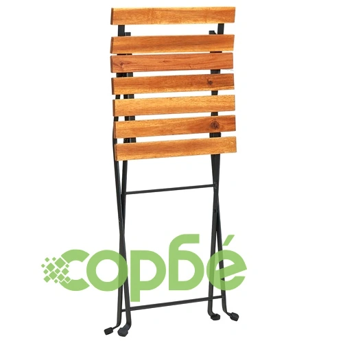 Сгъваеми бистро столове, 4 бр, акация масив ➤ топ цена ➤ sorbe.bg