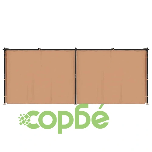 313900 Gazebo with Curtains 6x3 m Taupe Steel (not for individual sales / blocked all in blockcades) на топ цена от sorbe.bg 313900 Gazebo with Curtains 6x3 m Taupe Steel (not for individual sales / blocked all in blockcades) ➤ топ цена ➤ sorbe.bg