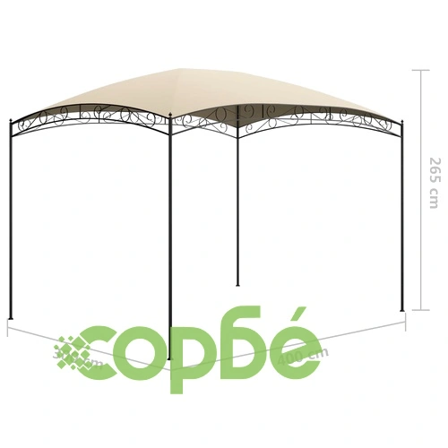 Шатра, 3x4x2,65 м, кремава, 180 г/м² ➤ топ цена ➤ sorbe.bg