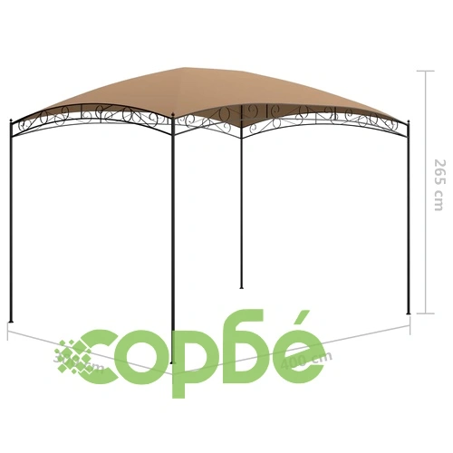 Шатра, 3x4x2,65 м, таупе, 180 г/м² ➤ топ цена ➤ sorbe.bg