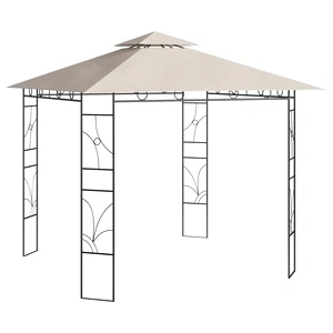 Беседка, 3x3x2,7 м, кремава, 160 г/м²