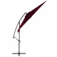 Конзолен чадър с алуминиев прът, бордо червено, 300 см