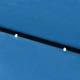 Градински чадър с LED и стоманен прът, лазурносин, 2x3 м