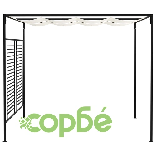Шатра с прибиращ се покрив, 3x4x2,3 м, кремава, 180 г/м² на топ цена от sorbe.bg Шатра с прибиращ се покрив, 3x4x2,3 м, кремава, 180 г/м² ➤ топ цена ➤ sorbe.bg