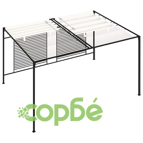 Шатра с прибиращ се покрив, 3x4x2,3 м, кремава, 180 г/м² на топ цена от sorbe.bg Шатра с прибиращ се покрив, 3x4x2,3 м, кремава, 180 г/м² ➤ топ цена ➤ sorbe.bg