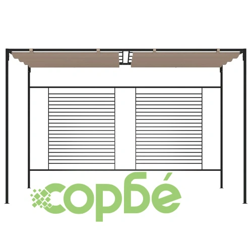 Шатра с прибиращ се покрив, 3x4x2,3 м, сива, 180 г/м² на топ цена от sorbe.bg Шатра с прибиращ се покрив, 3x4x2,3 м, сива, 180 г/м² ➤ топ цена ➤ sorbe.bg