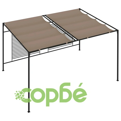 Шатра с прибиращ се покрив, 3x4x2,3 м, сива, 180 г/м² на топ цена от sorbe.bg Шатра с прибиращ се покрив, 3x4x2,3 м, сива, 180 г/м² ➤ топ цена ➤ sorbe.bg