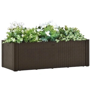 Градинска повдигната леха, самополивна, мока, 100x43x33 см