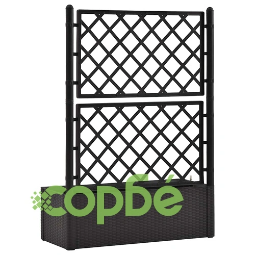 Градинска повдигната леха с решетка, самополивна, антрацит ➤ топ цена ➤ sorbe.bg