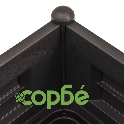 Градинска висока леха, PP, антрацит, 100x43x35 см ➤ топ цена ➤ sorbe.bg