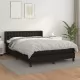 Боксспринг легло с матрак, черно, 140x200 см, изкуствена кожа