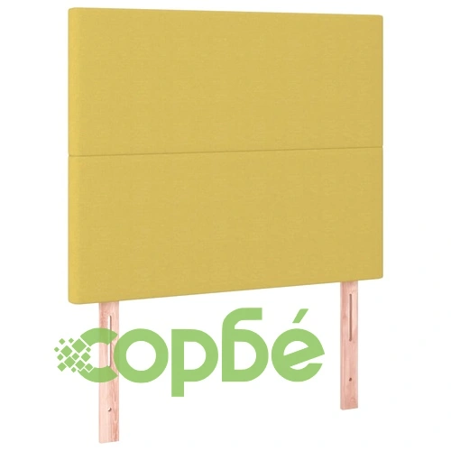Боксспринг легло с матрак, зелено, 100x200 см, плат ➤ топ цена ➤ sorbe.bg