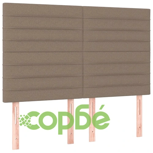 Боксспринг легло с матрак, таупе, 140x200 см, плат ➤ топ цена ➤ sorbe.bg