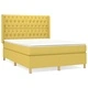Боксспринг легло с матрак, зелено, 140x190 см, плат