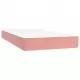 Боксспринг легло с матрак, розово, 80x200 см, кадифе