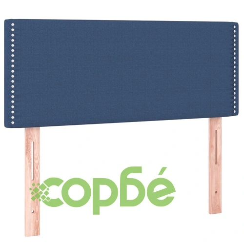 Боксспринг легло с матрак и LED, синьо, 120x200 см, плат ➤ топ цена ➤ sorbe.bg