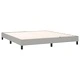 Боксспринг легло с матрак и LED, светлосиво, 160x200 см, плат