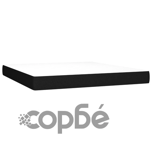 Боксспринг легло с матрак и LED, черно, 160x200 см, плат ➤ топ цена ➤ sorbe.bg