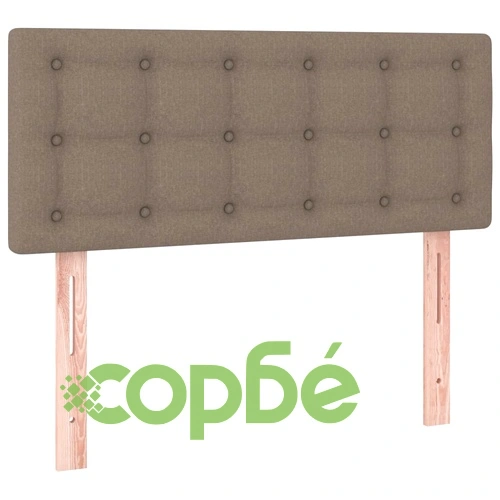Боксспринг легло с матрак и LED, таупе, 120x200 см, плат ➤ топ цена ➤ sorbe.bg