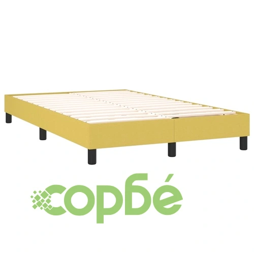 Боксспринг легло с матрак и LED, зелено, 120x200 см, плат ➤ топ цена ➤ sorbe.bg
