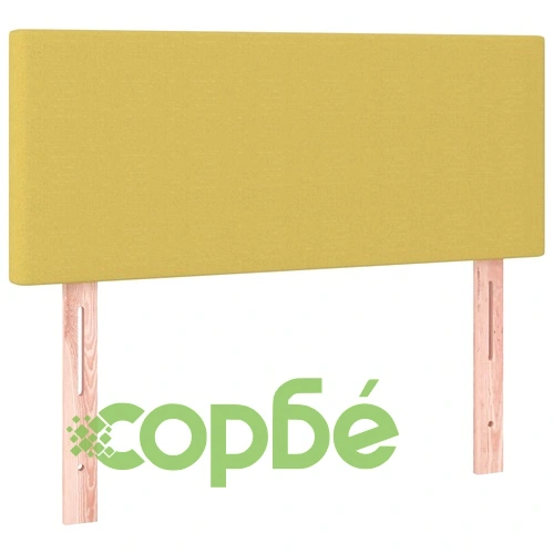 Боксспринг легло с матрак и LED, зелено, 120x200 см, плат ➤ топ цена ➤ sorbe.bg