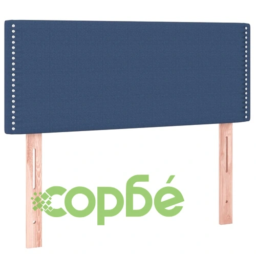 Боксспринг легло с матрак и LED, синьо, 100x200 см, плат ➤ топ цена ➤ sorbe.bg