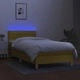 Боксспринг легло с матрак и LED, зелена, 90x190 см, плат