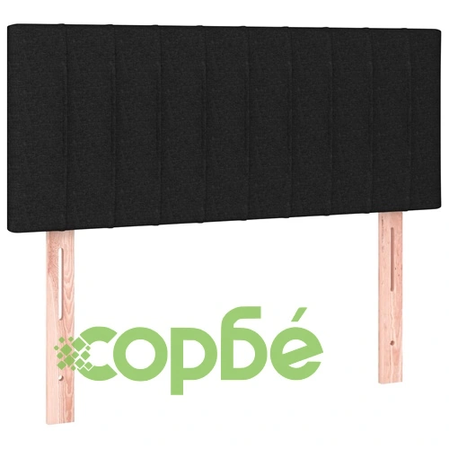 Боксспринг легло с матрак и LED, черно, 100x200 см, плат ➤ топ цена ➤ sorbe.bg
