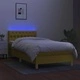 Боксспринг легло с матрак и LED, зелена, 90x190 см, плат