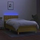 Боксспринг легло с матрак и LED, зелена, 90x200 см, плат