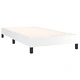 Боксспринг легло с матрак и LED бяло 80x200 см изкуствена кожа