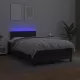 Боксспринг легло с матрак и LED черно 120x200см изкуствена кожа