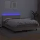 Боксспринг легло с матрак LED капучино 140x190 см