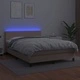 Боксспринг легло с матрак LED капучино 140x200 см