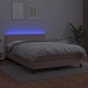 Боксспринг легло с матрак LED капучино 140x200 см