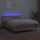 Боксспринг легло с матрак LED капучино 140x200 см