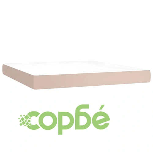 Боксспринг легло с матрак LED капучино 180x200 см ➤ топ цена ➤ sorbe.bg