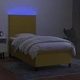 Боксспринг легло с матрак и LED, зелена, 90x200 см, плат